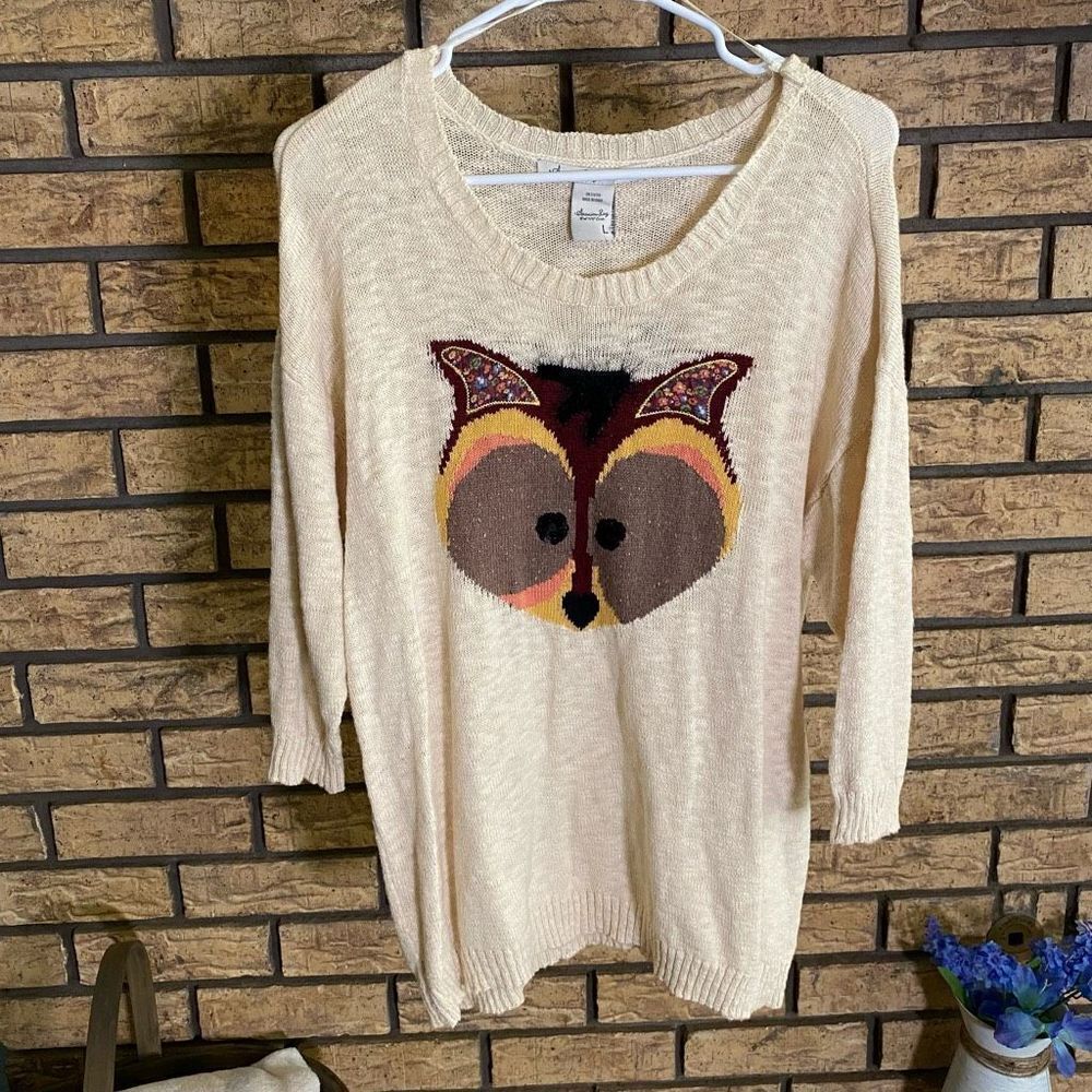 American Rag Fox Pullover Sweater NWT‎